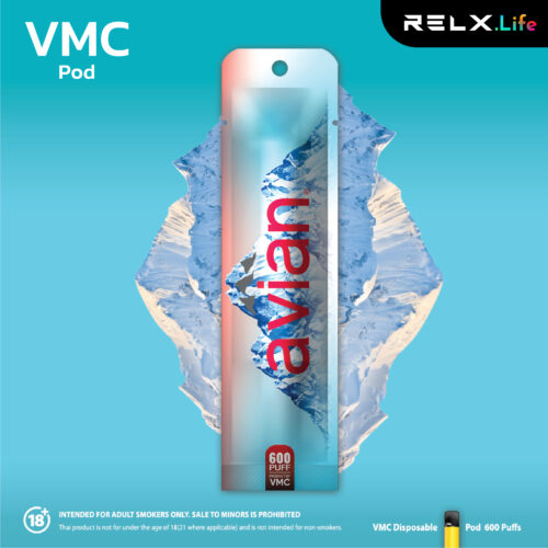 VMC Pod พอต ใหม่ ใช้แล้วทิ้ง 600คำ กลิ่นผลไม้- น้ำแร่